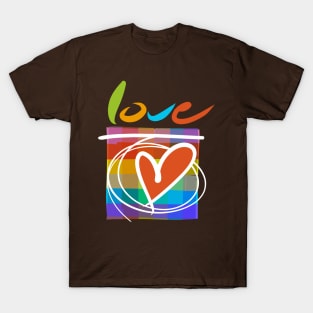 Chequered love T-Shirt